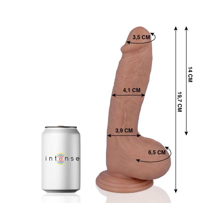 MR INTENSE - 17 PENE REALÍSTICO 19.7 CM -O- 4.1 CM