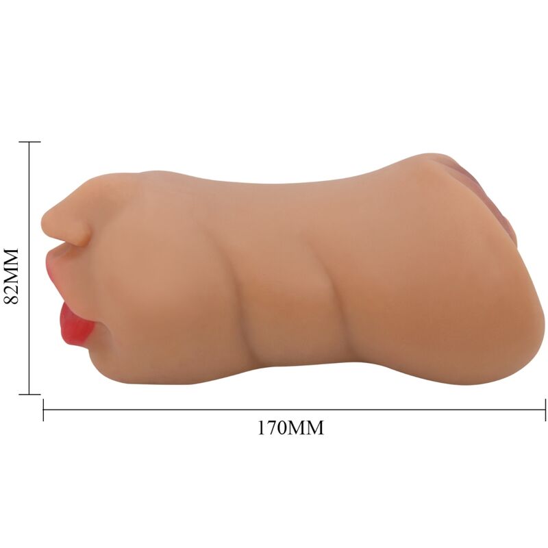 CRAZY BULL - ZOEY MASTURBADOR DOBLE BOCA & VAGINA NATURAL