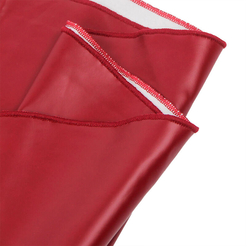 SUBBLIME - 955397 VESTIDO CON TIRANTES DE CUERO BURDEOS S/M