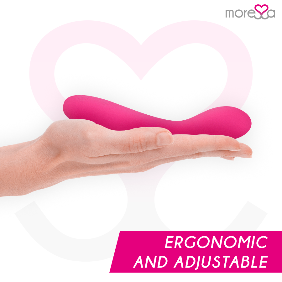 MORESSA - DRUSO MASAJEADOR DUO PUNTO G Y SUERO PELVICO PREMIUM SILICONE RECARGABLE