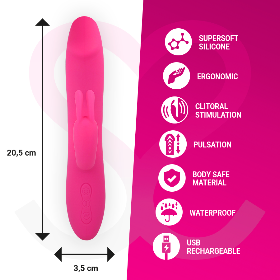 MORESSA - MOLLY IMPULSOR UP&DOWN Y POTENTE VIBRACIÓN PREMIUM SILICONE RECARGABLE