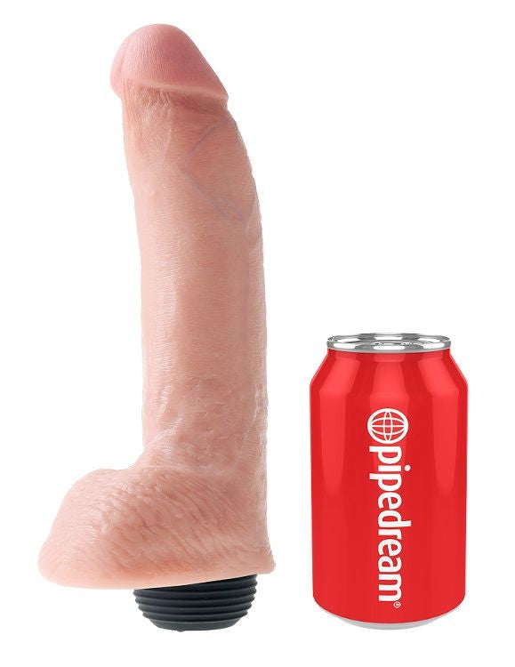 KING COCK - PENE REALÍSTICO EYACULADOR NATURAL 22.86 CM