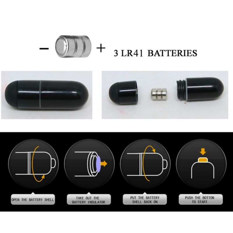 PRETTY LOVE - FLIRTATION DEDAL CON VIBRACIÓN STEWARD NEGRO