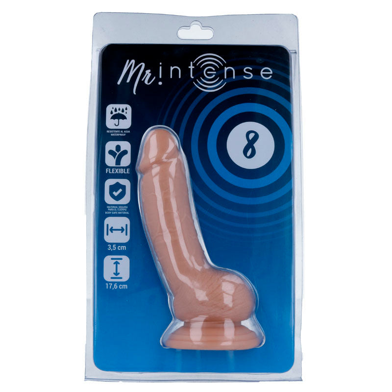 MR INTENSE - 8 PENE REALÍSTICO 17.6 CM -O- 3.5 CM
