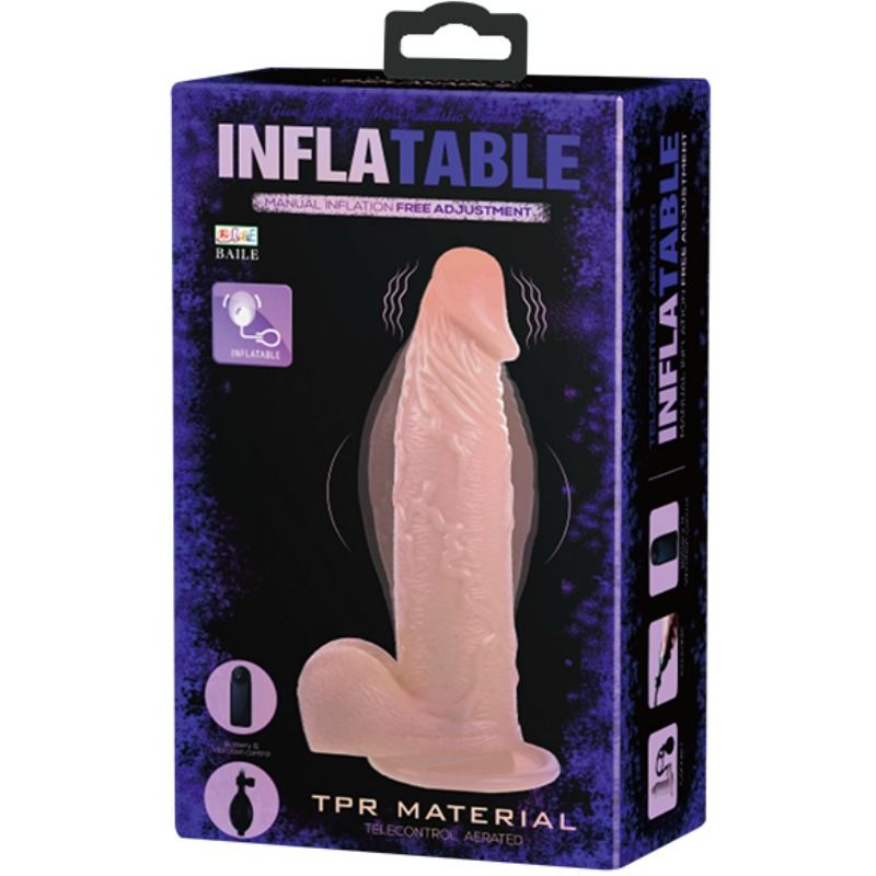 BAILE - DILDO REALÍSTICO VIBRADOR E INFLABLE