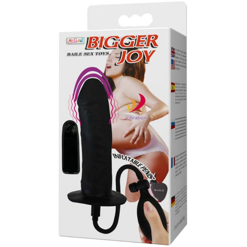 BAILE - BIGGER JOY PENE HINCHABLE CON VIBRACIÓN 16 CM