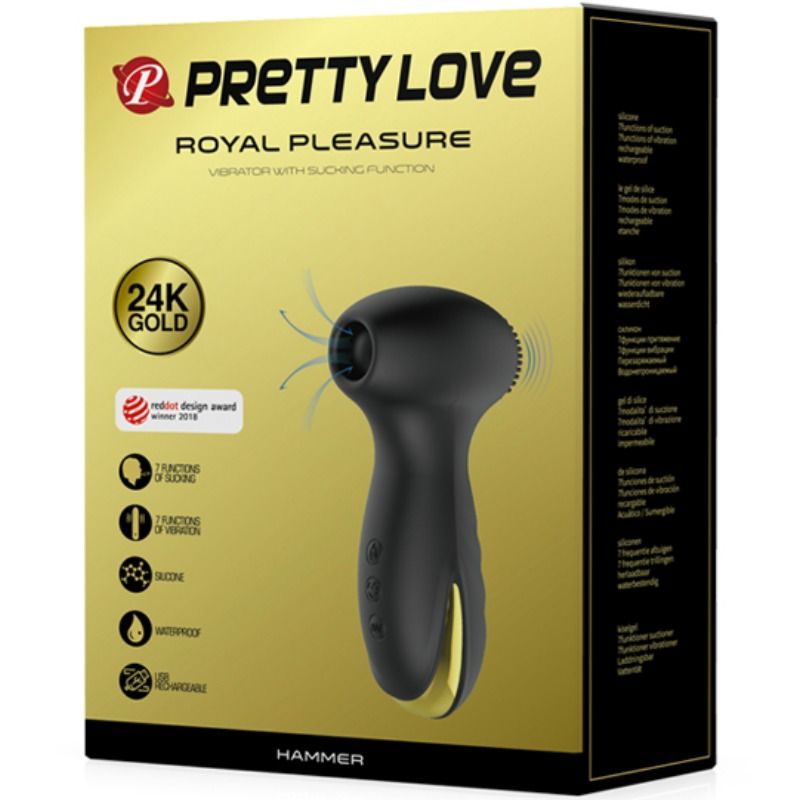 PRETTY LOVE - SMART HAMMER VIBRACIÓN Y ONDAS ESTIMULADORAS
