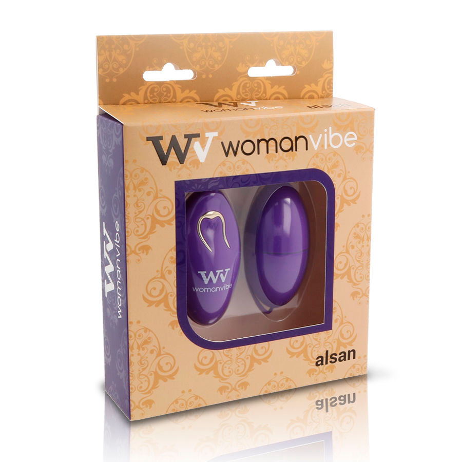 WOMANVIBE - ALSAN HUEVO CONTROL REMOTO SILICONA MORADO