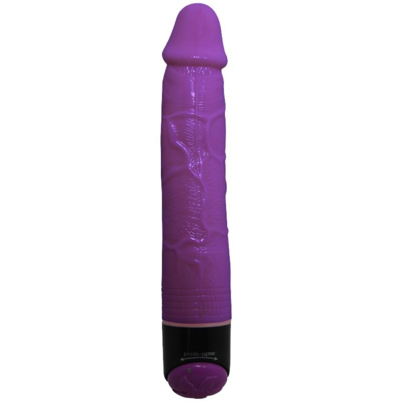 BAILE - COLORFUL SEX VIBRADOR REALÍSTICO LILA 23 CM