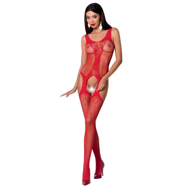 PASSION - WOMAN BS072 BODYSTOCKING TALLA ÚNICA NEGRO